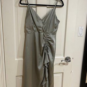 SATIN EVENING DRESS